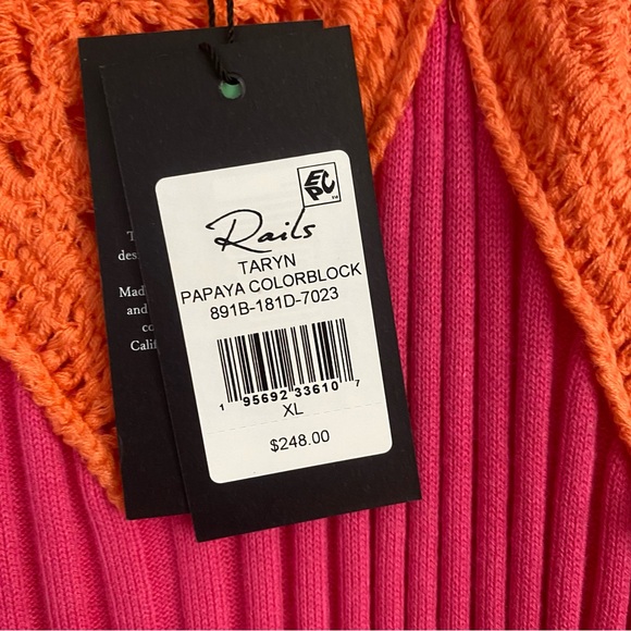 NWT Rails Taryn Colorblock Dress MIDI - Picture 4 of 5